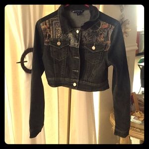 Cropped jean jacket